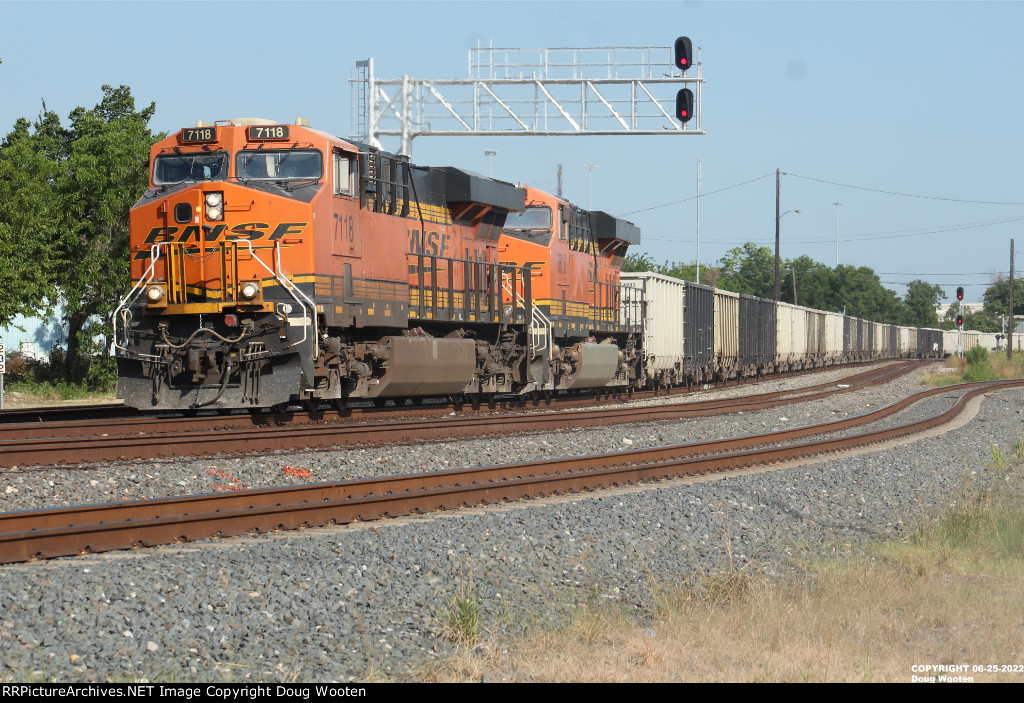 BNSF Loaded Rock Train